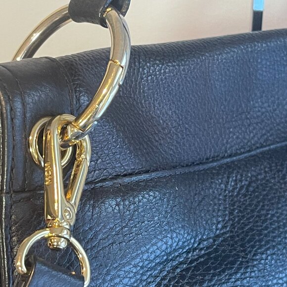 MCM 2- Way Grained Cowhide Leather Bag - Black - Preowned - Picture 5 of 15